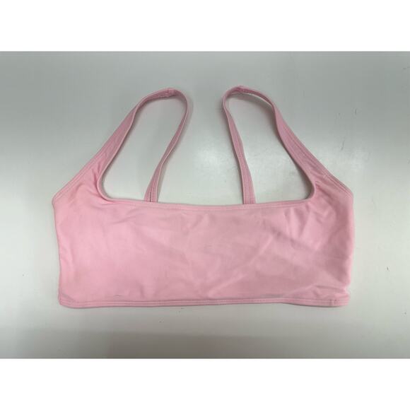 Shein Womens Swimsuit Bikini Top Size Large Pink Scoop Neck Top No Padding - Picture 1 of 9